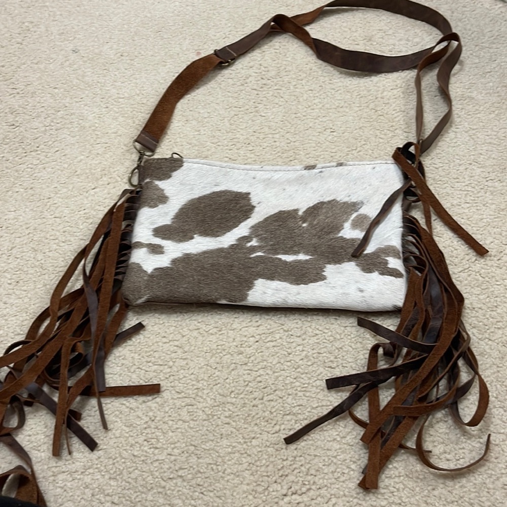 Cowhide purse